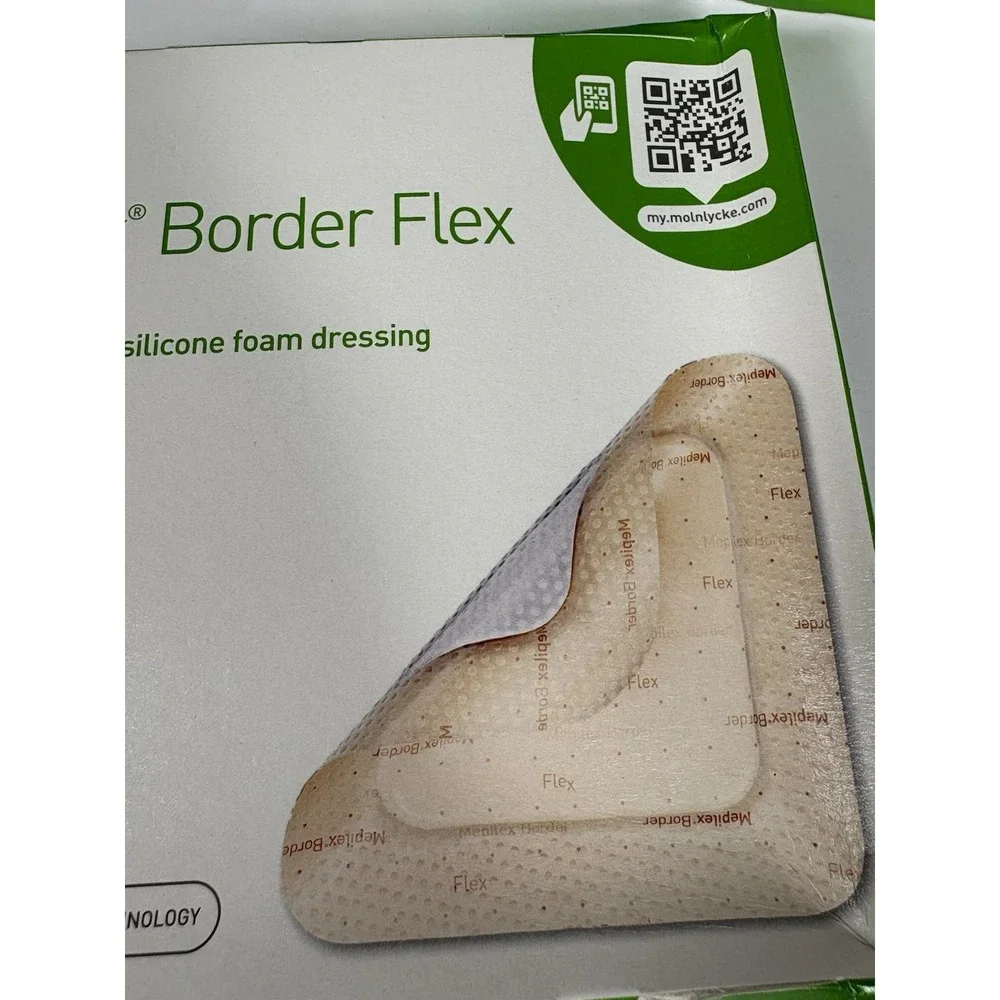 Mepilex Border Flex 4x4 Foam Bandage Dressing 10x10cm Lot 2 Boxes Sealed
